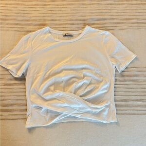 Zara White Short Sleeve Tee